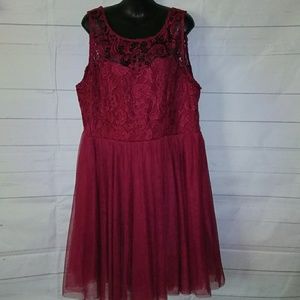 Wine Red Dress sz 3XL forever 21+